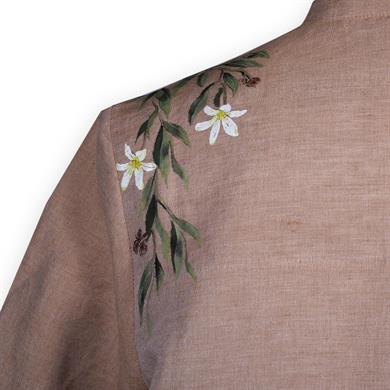 SOMON RENGİ BOYAMA DESENLİ TAKIM