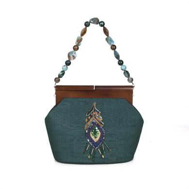 TAVUSKUŞU YEMENİ ÇANTA VE TERLİK SET (38)
