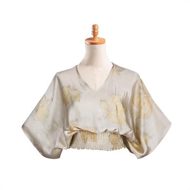 V KOL CROP BLUZ