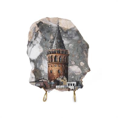 YARI DEĞERLİ TAŞ GALATA KULESİ