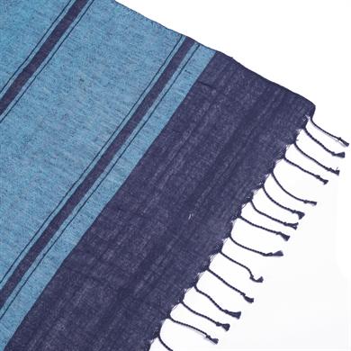 ZEMİN TURKUAZ ÇİZGİLİ PEŞTAMAL