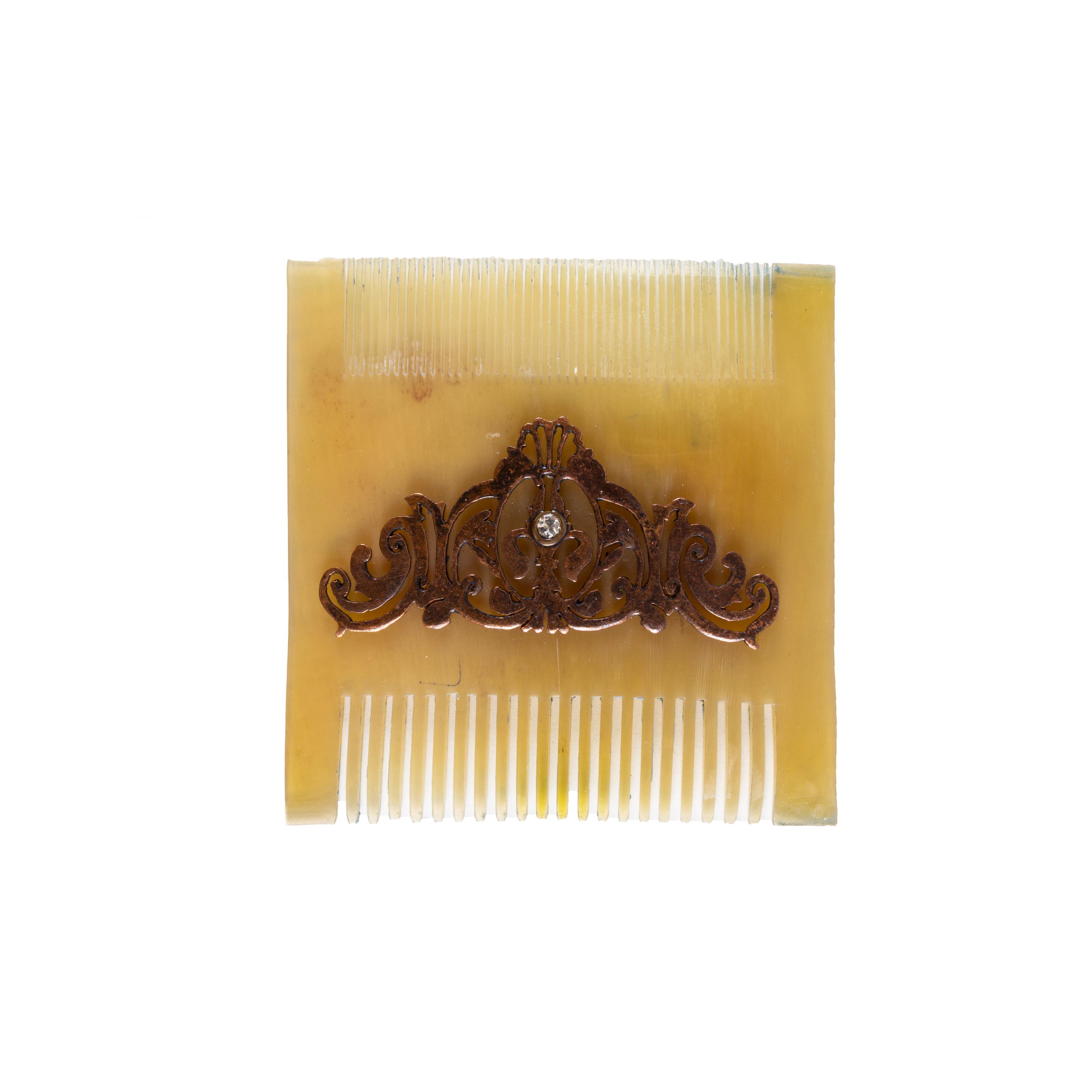 BAKIR İŞLEMELİ TAŞLI TARAK