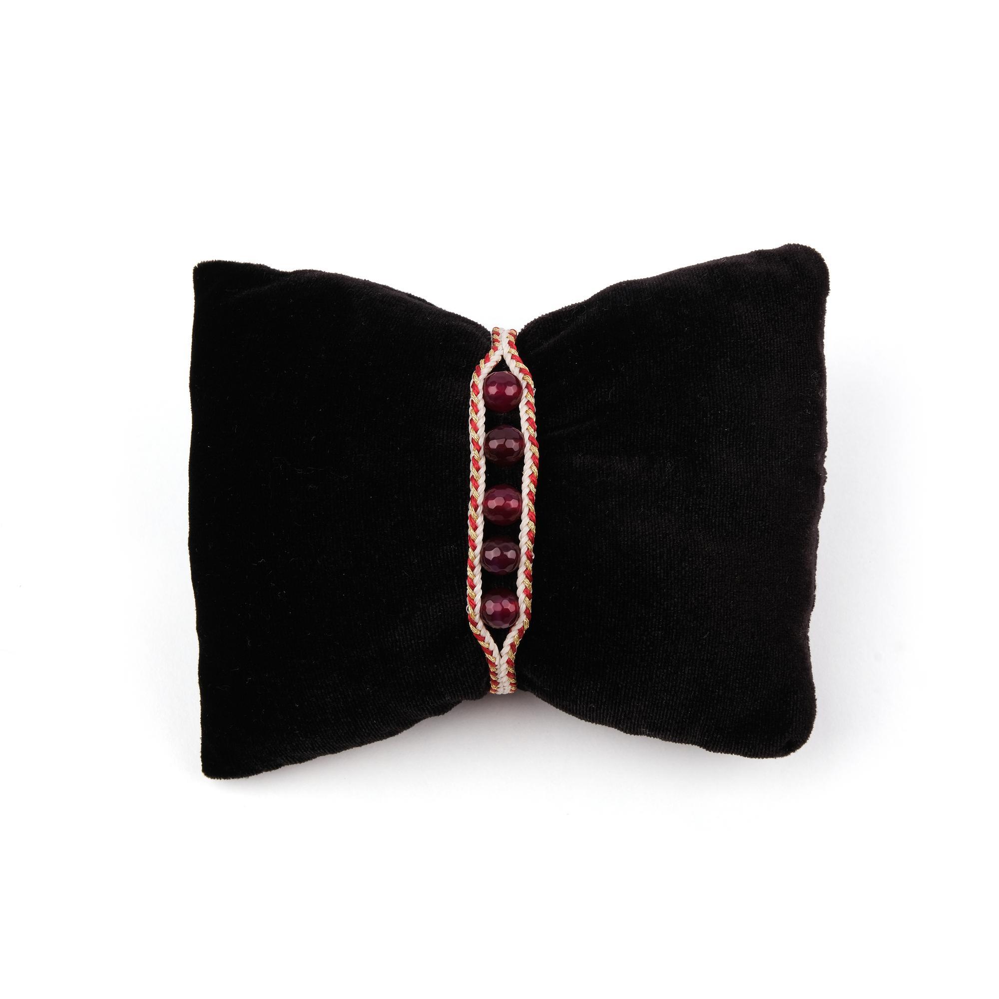 DOĞAL TAŞ ÖRME MAKROME BİLEKLİK