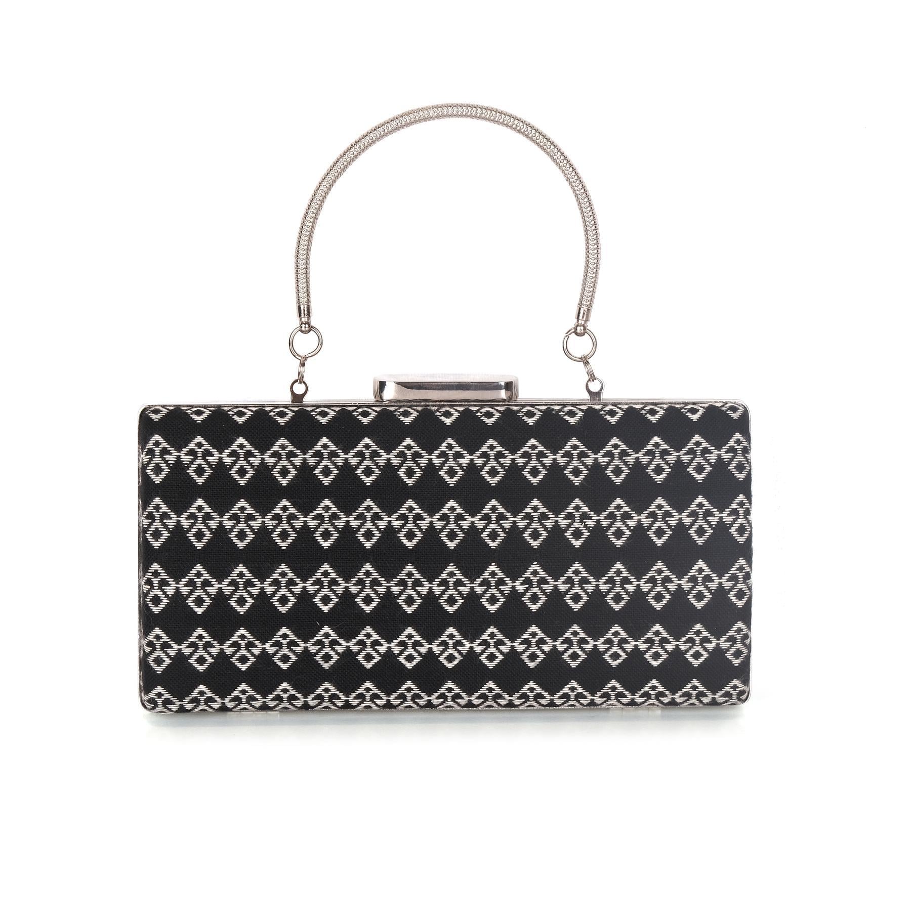 ELİBELİNDE DOKUMA ÇANTA DİKDÖRTGEN