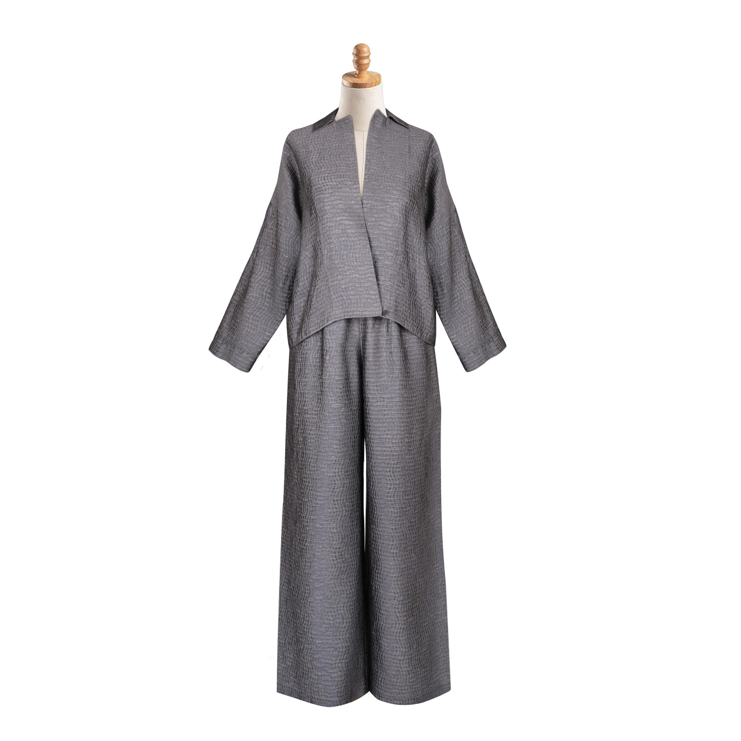 GRİ BLUZ PANTOLON TAKIM