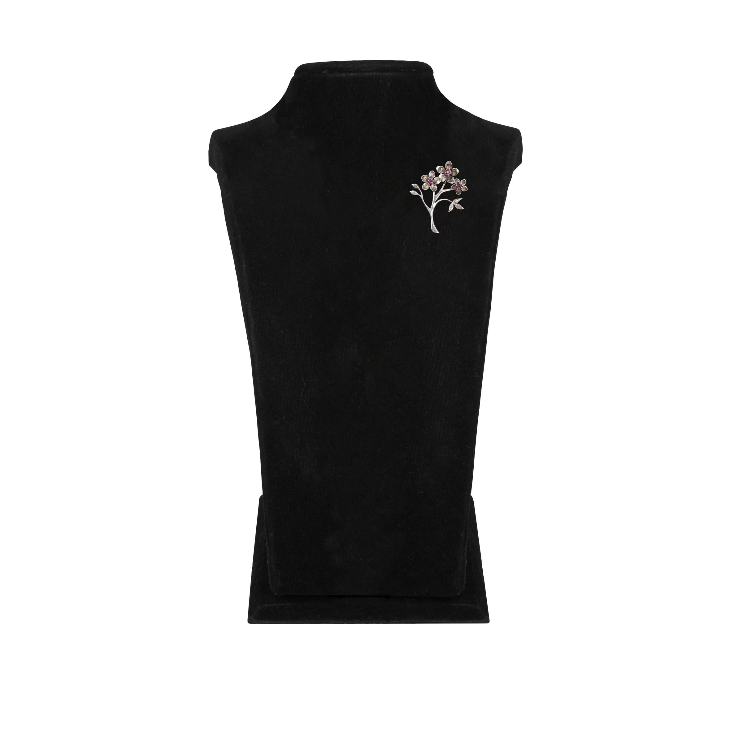 KİRAZ ÇİÇEĞİ DALI YAKA İĞNESİ (9 GR)