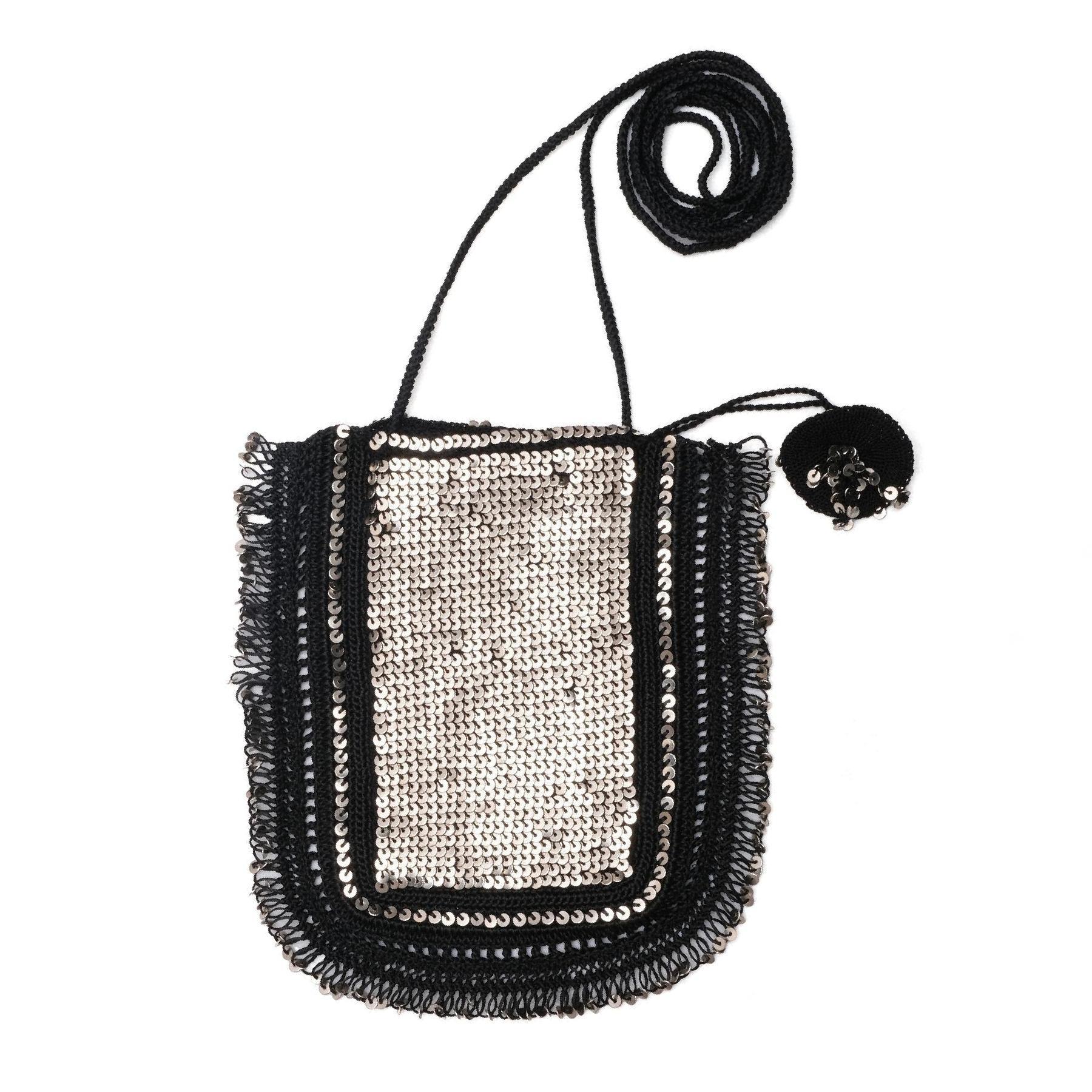 PULLU FİRKETE OYALI TELEFON ÇANTASI