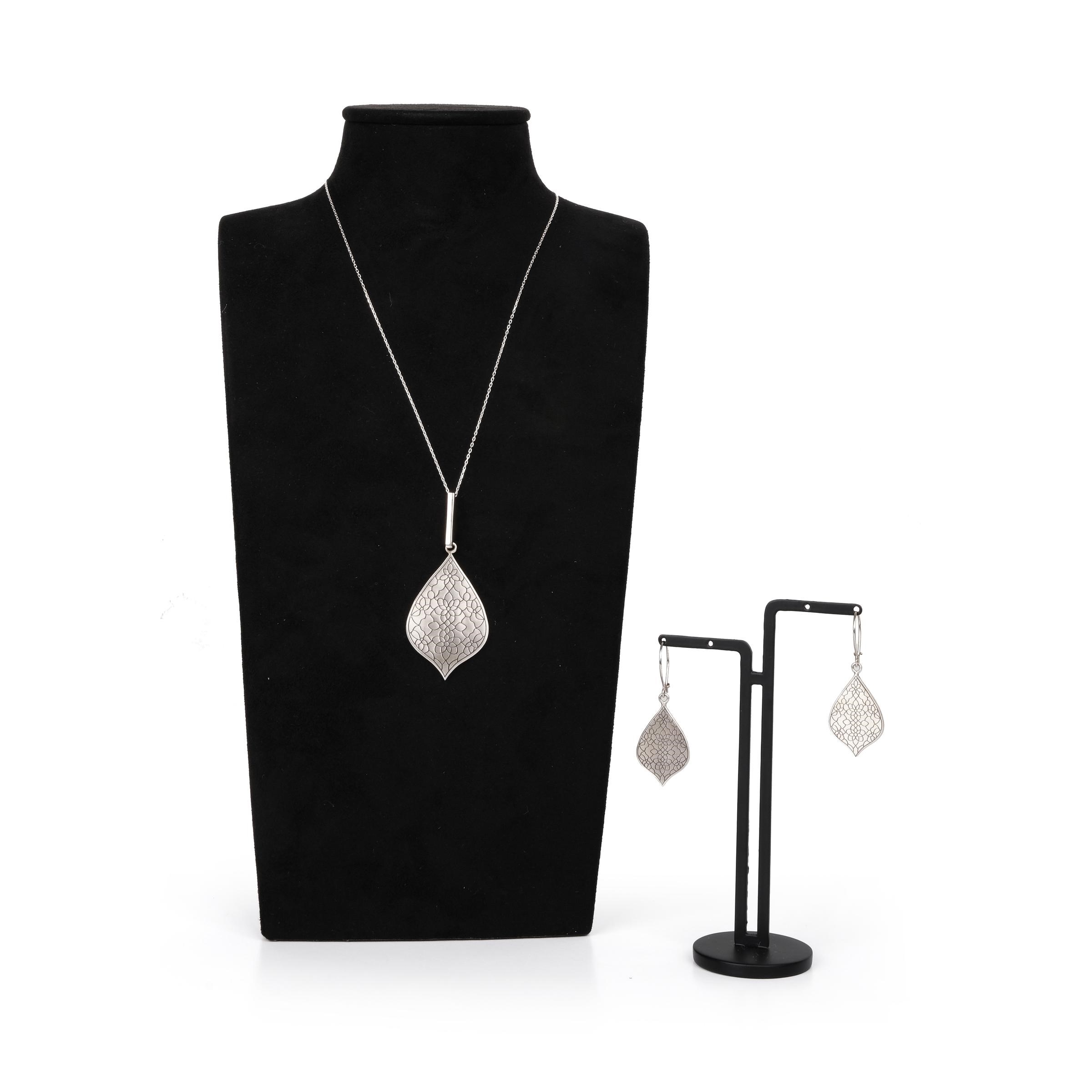 SELÇUK MOTİFLİ AJUR KOLYE - KÜPE SET