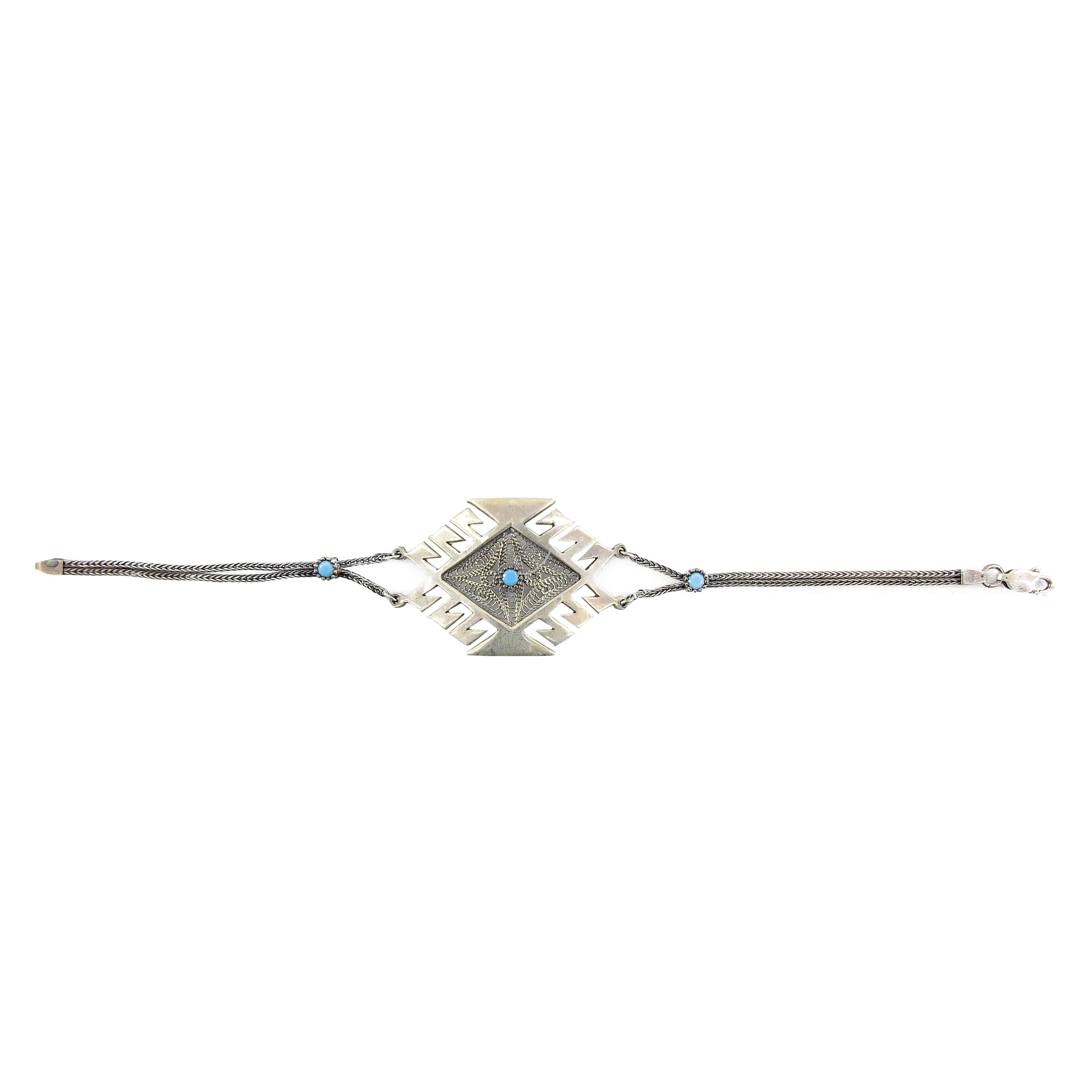TURKUAZ TAŞLI AKREP BİLEKLİK (10,4 GR)