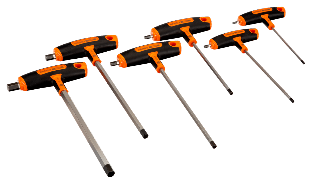 Altıgen T-saplı set: 6 parça