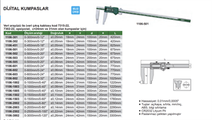 İnsize 1106-1002 Dijital Kumpas 1000mm