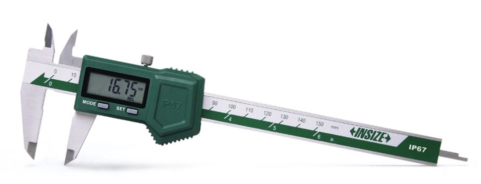 Insize 1126-150 Dijital Su Geçirmez Kumpas