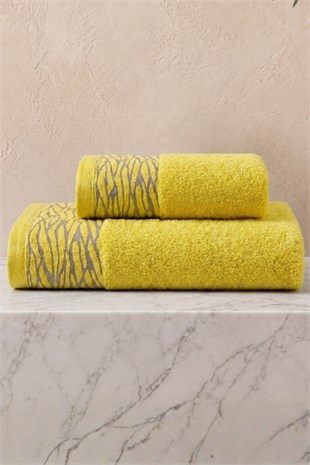 Serenity 2li Banyo Havlusu Seti Sarı