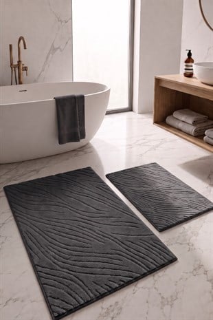 LANYA BANYO PASPAS SETİ KOYU GRİ