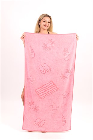 PLAJ HAVLUSU ICECREAM 70X140 PEMBE