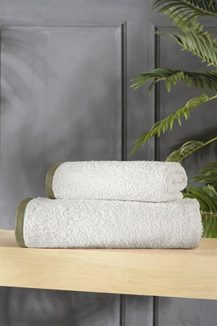 ROSA 2'Lİ BANYO HAVLU SETİ EKRU