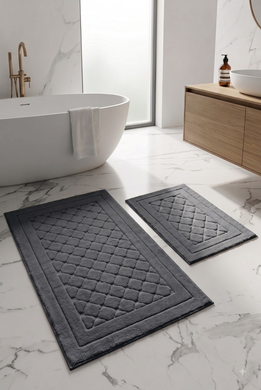 CLARK BANYO PASPAS SETİ KOYU GRİ