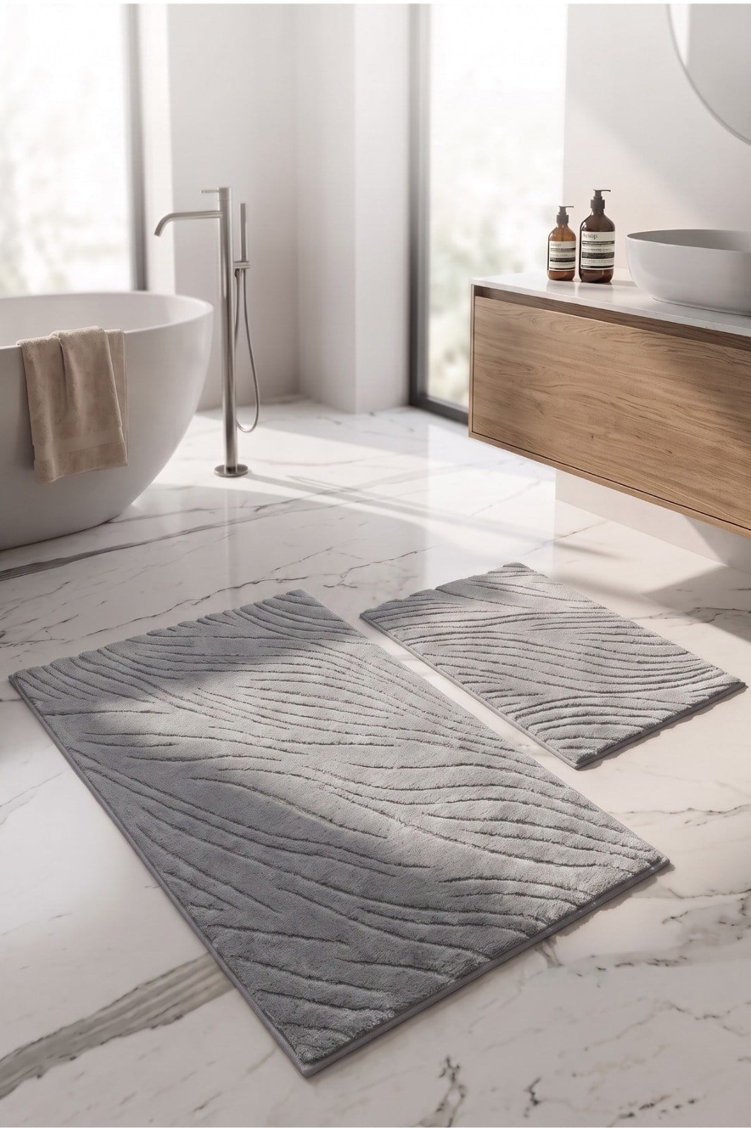 LANYA BANYO PASPAS SETİ AÇIK GRİ