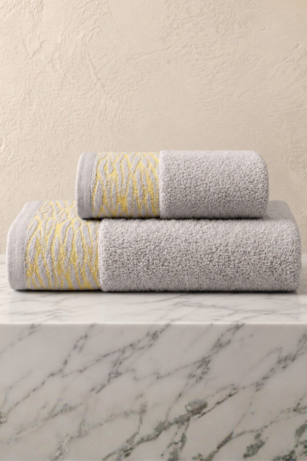 Serenity 2'li Banyo Havlusu Seti Gri