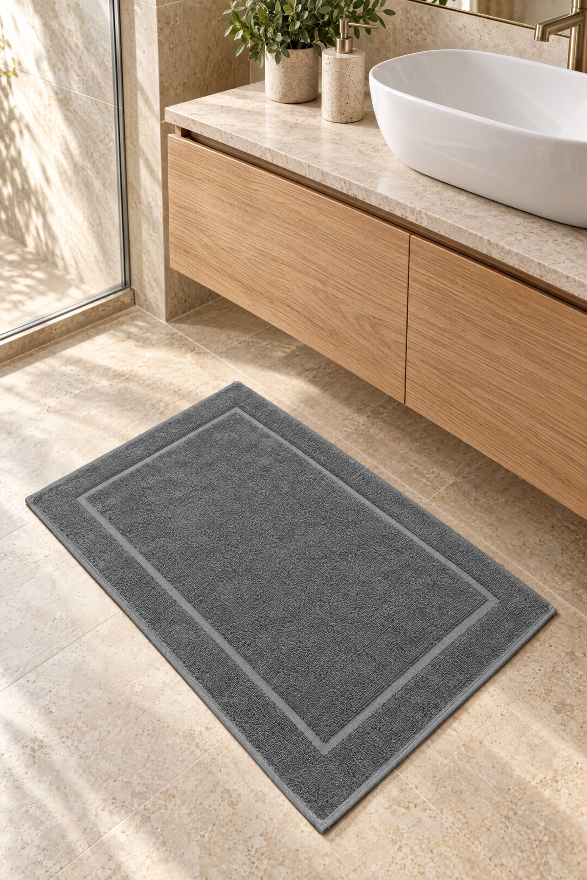 DOBBY AYAK HAVLUSU 50X80 ANTRASİT
