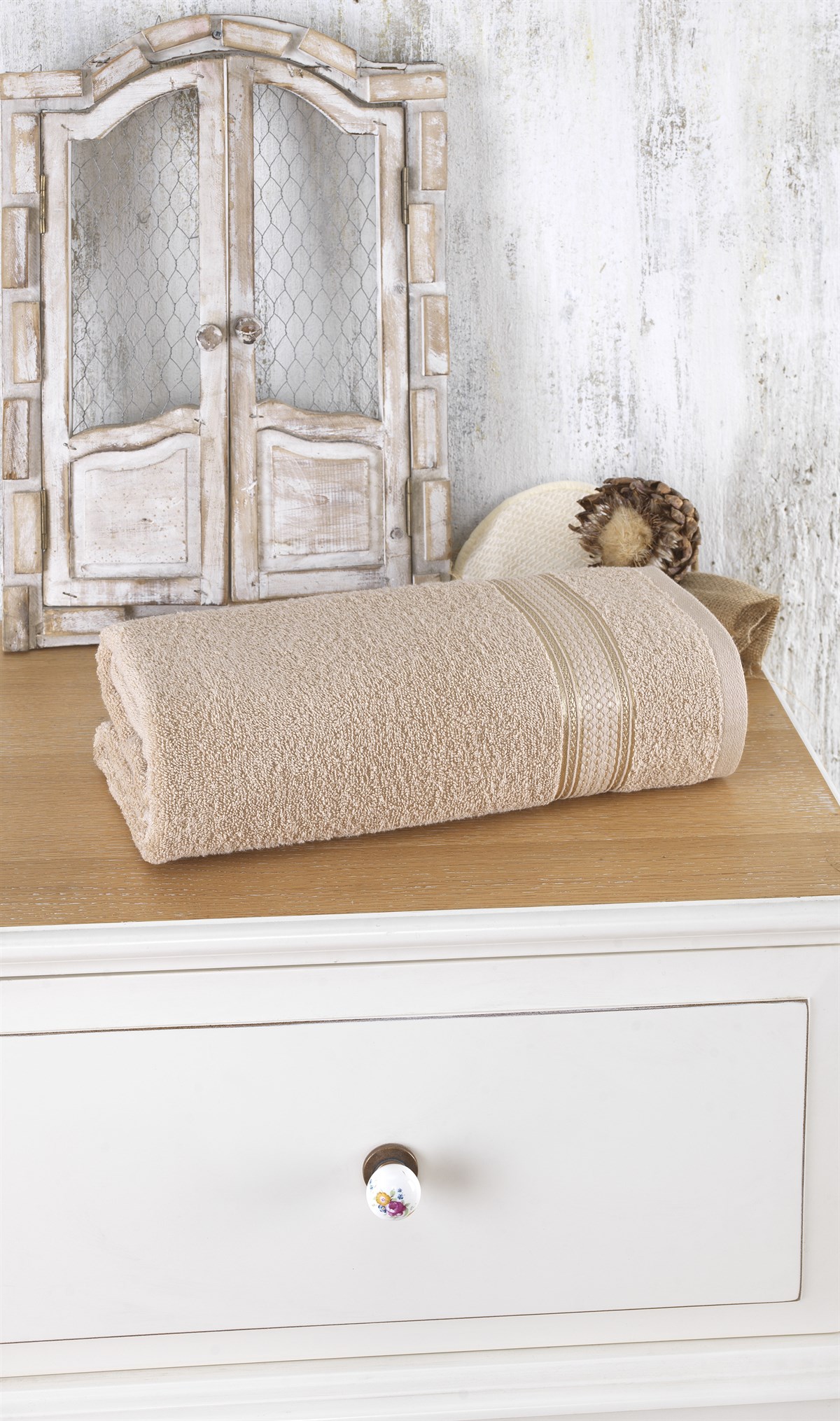 SPRİNG 90X150 BANYO HAVLUSU SUTLU KAHVE