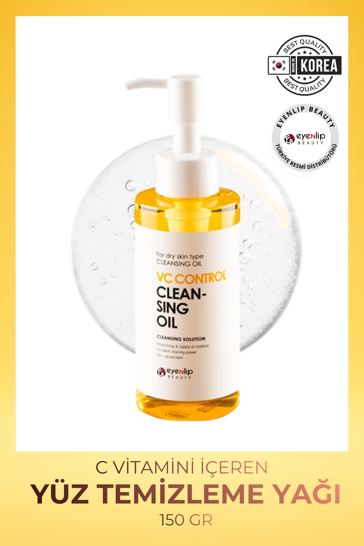 C Vitamini İçeren Arındırıcı Yüz Temizleme Yağı 150 ml