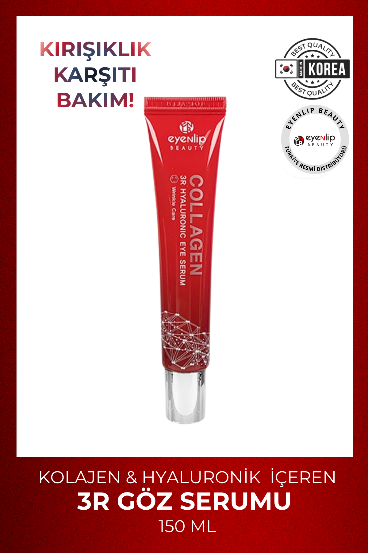 Eyenlip Beauty 3R Kolajen & Hyalüronik İçeren Kırışıklık Karşıtı Göz Serumu 25 ml