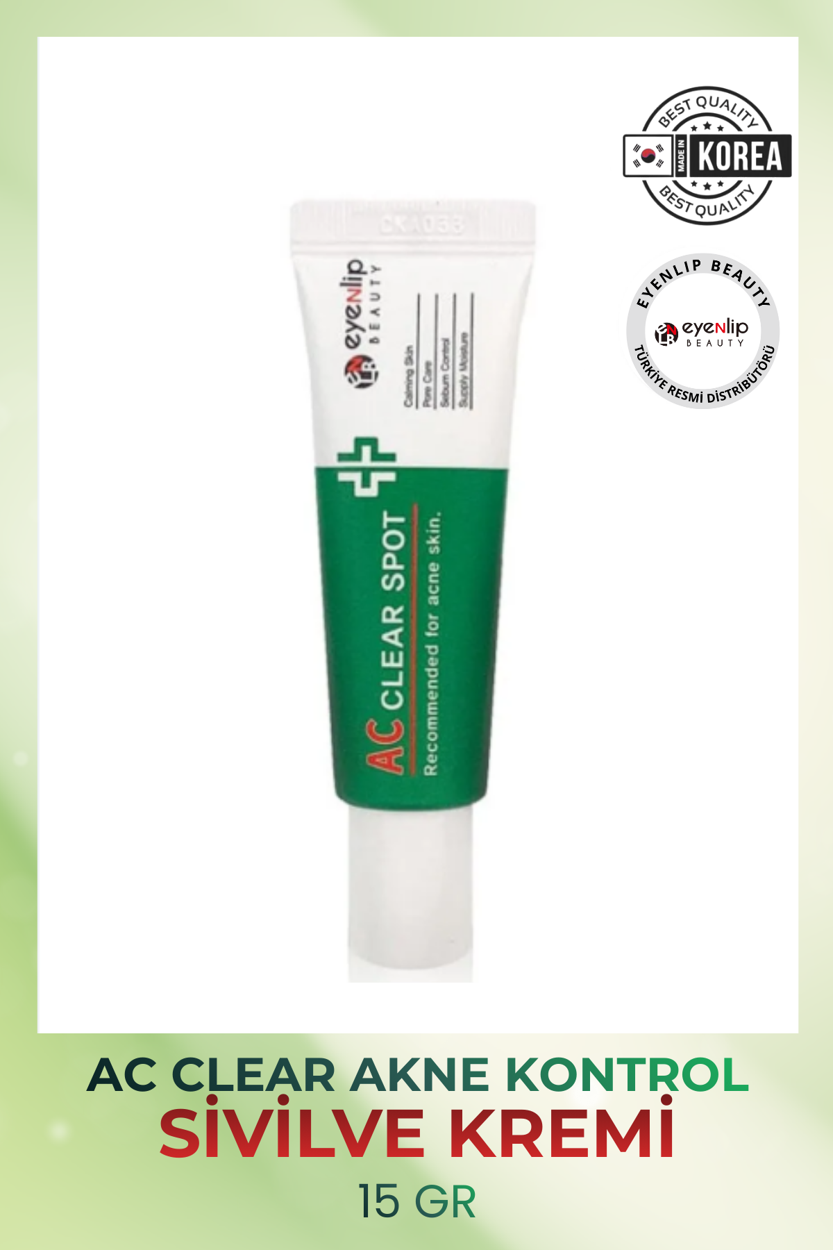Eyenlip Beauty AC Sivilce Akne Karşıtı Yüz Bakım Kremi 15gr
