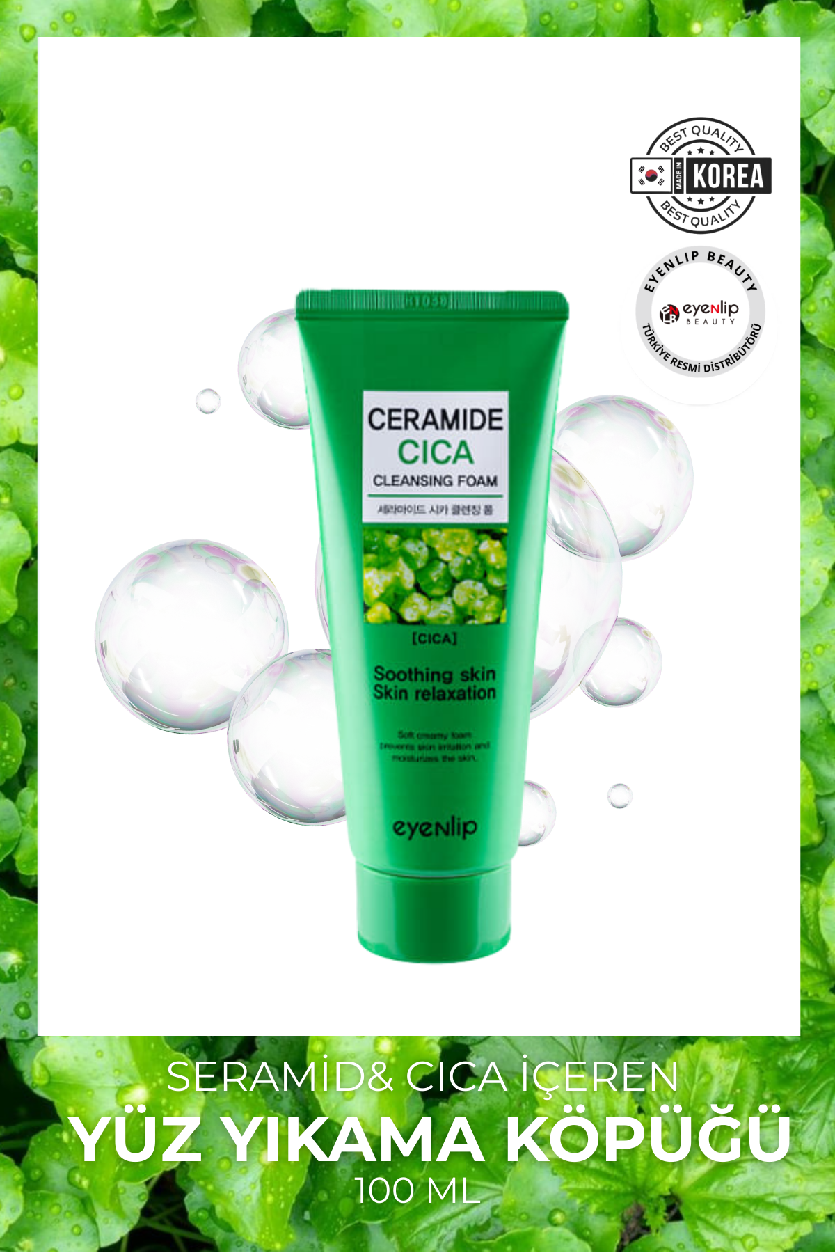 Eyenlip Beauty Seramid &CICA İçeren Temizleme Köpüğü 100 ml