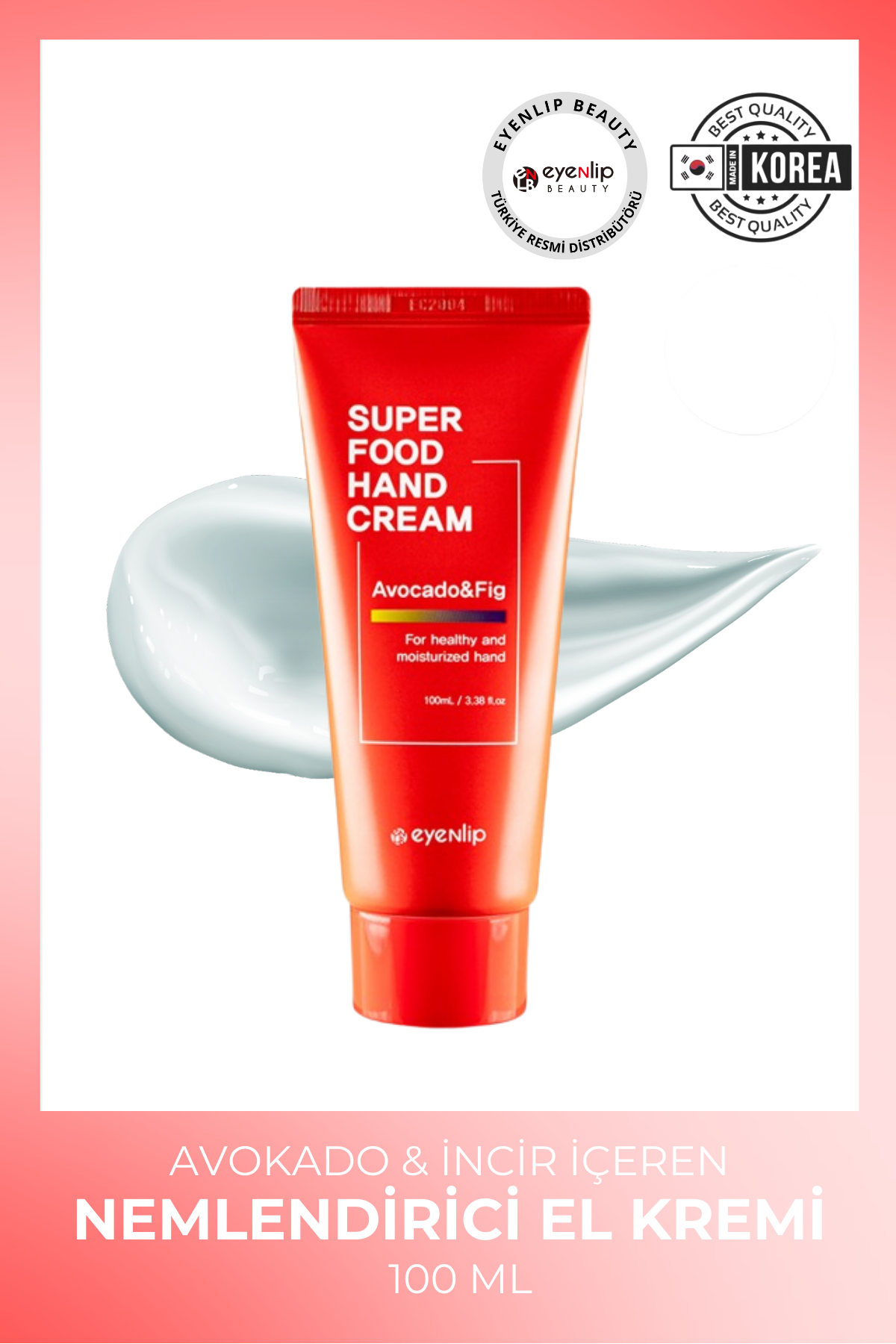 Eyenlip Beauty Super Food Avokado Ve İncir İçeren Nemlendirici  El Kremi 100 ml