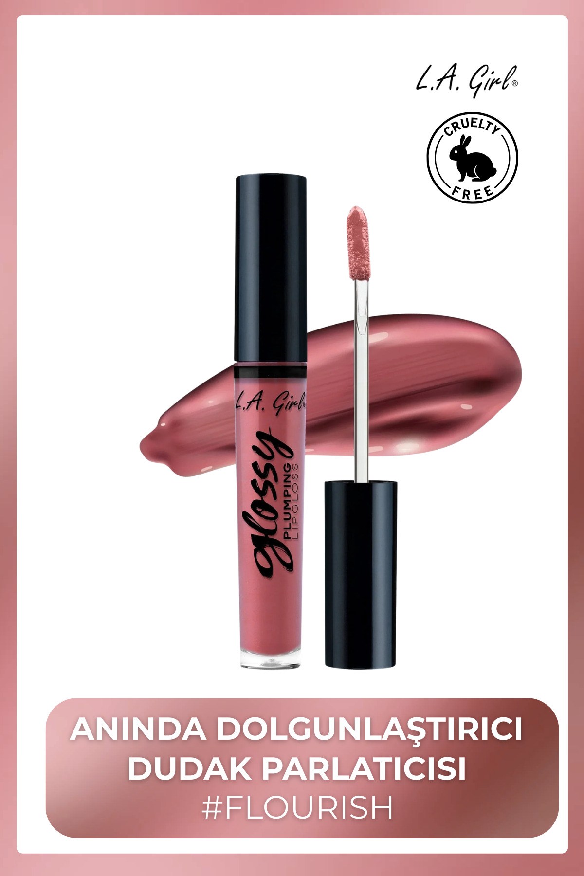 Glossy Plumping Lipgloss - Anında Dolgunlaştırıcı Dudak Parlatıcısı - GLG923 #Flourish