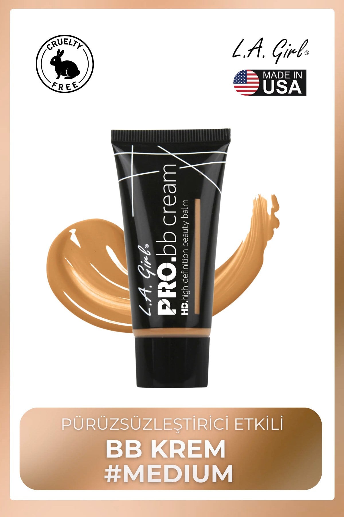 HD PRO BB Cream – Pürüzsüzleştirici Etkili BB Krem #Medium - GBB945