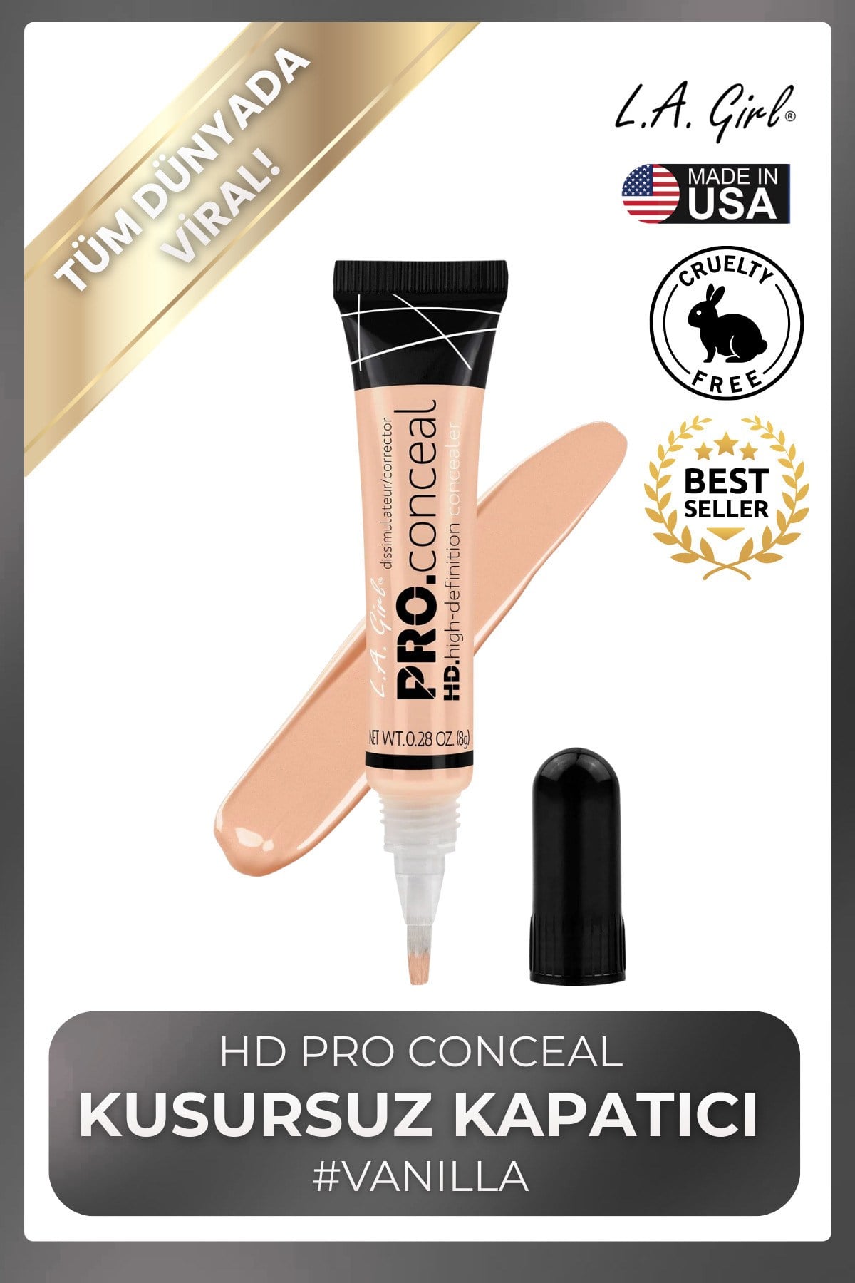 HD Pro Conceal Kusursuz Kapatıcı #Vanilla - GC956