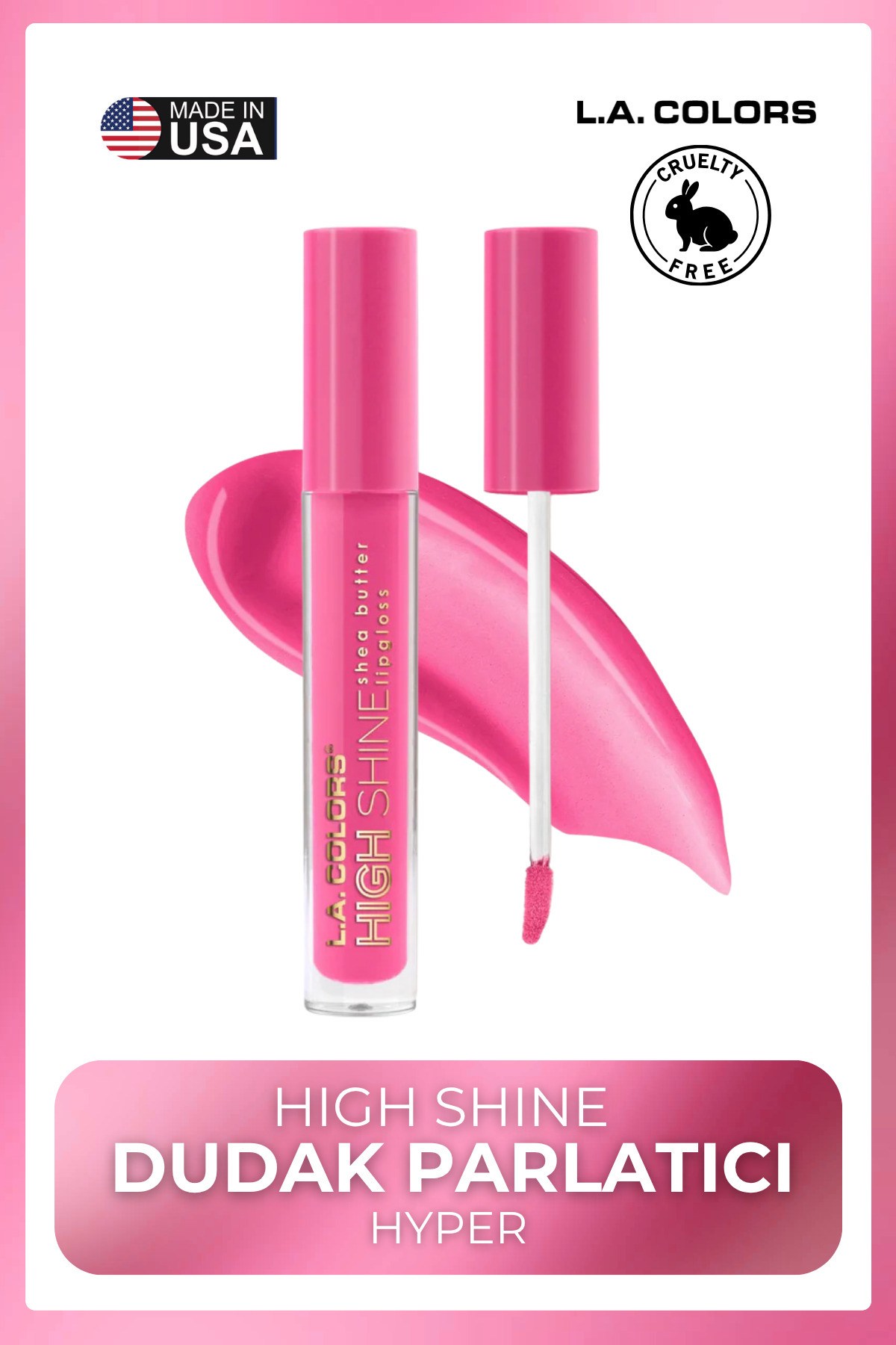 High Shine Dudak Parlatıcı - Uzun Süre Kalıcı Kristal Işıltılı Lipgloss #CLG937 Hyper