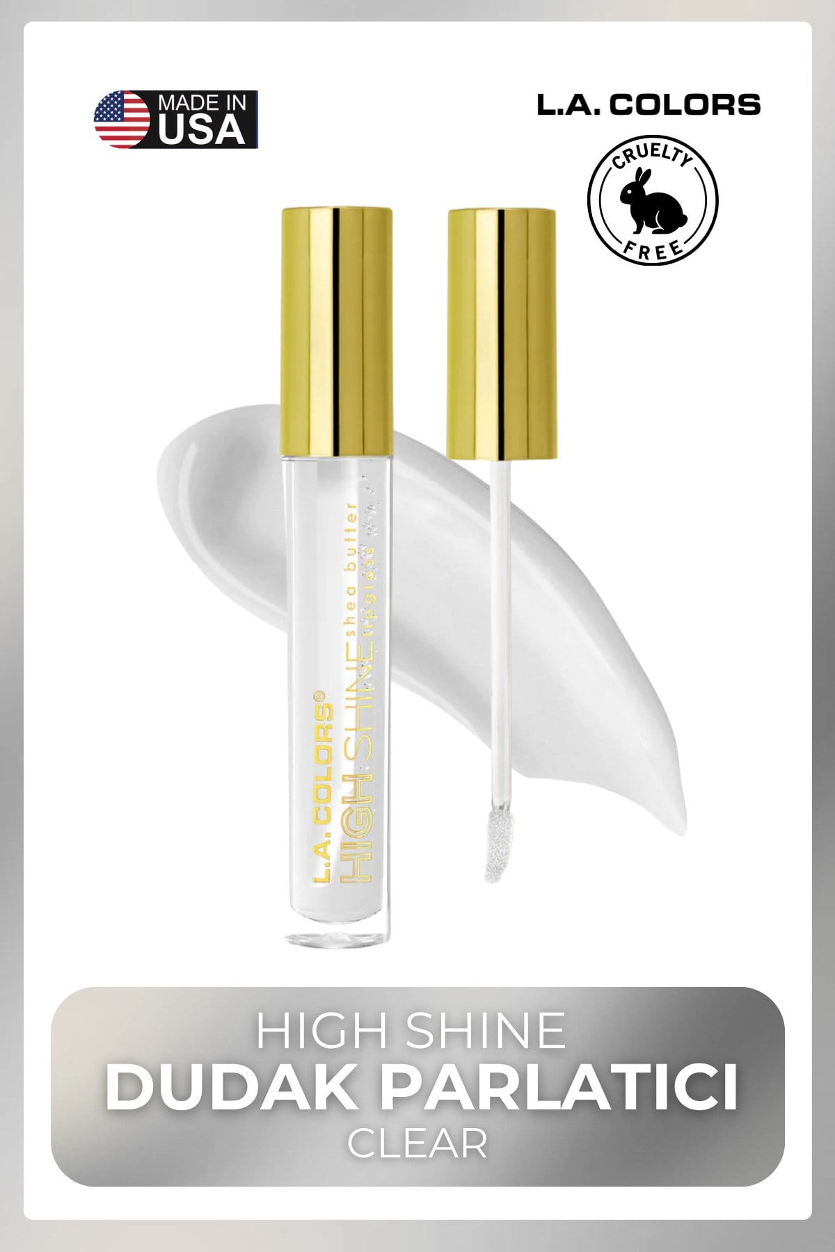 High Shine Dudak Parlatıcı - Uzun Süre Kalıcı Kristal Işıltılı Lipgloss #CLG932 Clear