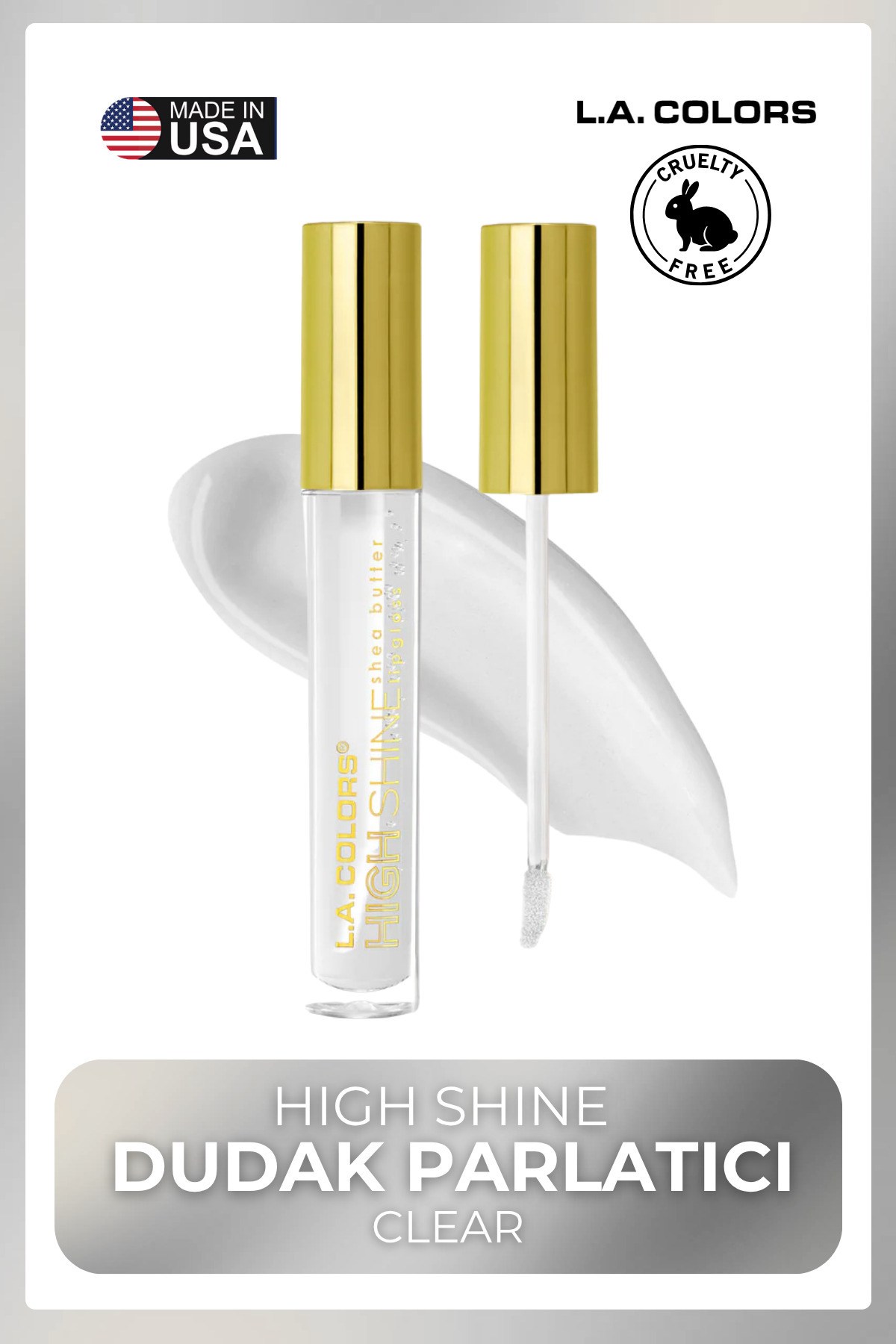 High Shine Dudak Parlatıcı - Uzun Süre Kalıcı Kristal Işıltılı Lipgloss #CLG932 Clear