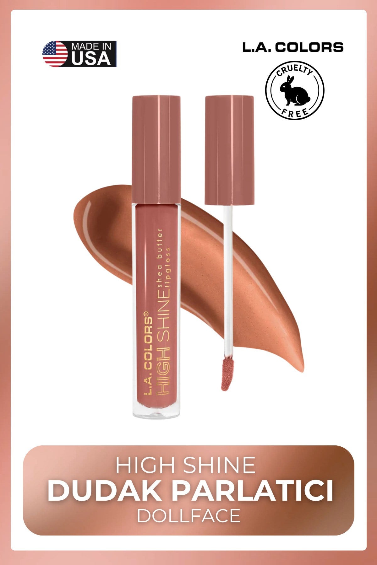 High Shine Dudak Parlatıcı - Uzun Süre Kalıcı Kristal Işıltılı Lipgloss #CLG934 Dollface