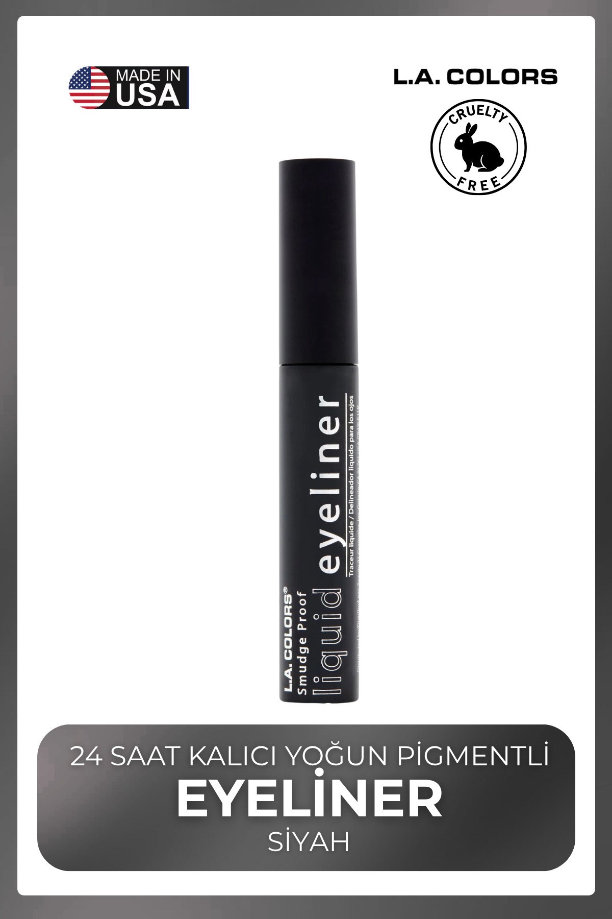 Liquid Eyeliner - 24 Saat Kalıcı Yoğun Pigmentli Eyeliner #CLER701 Black