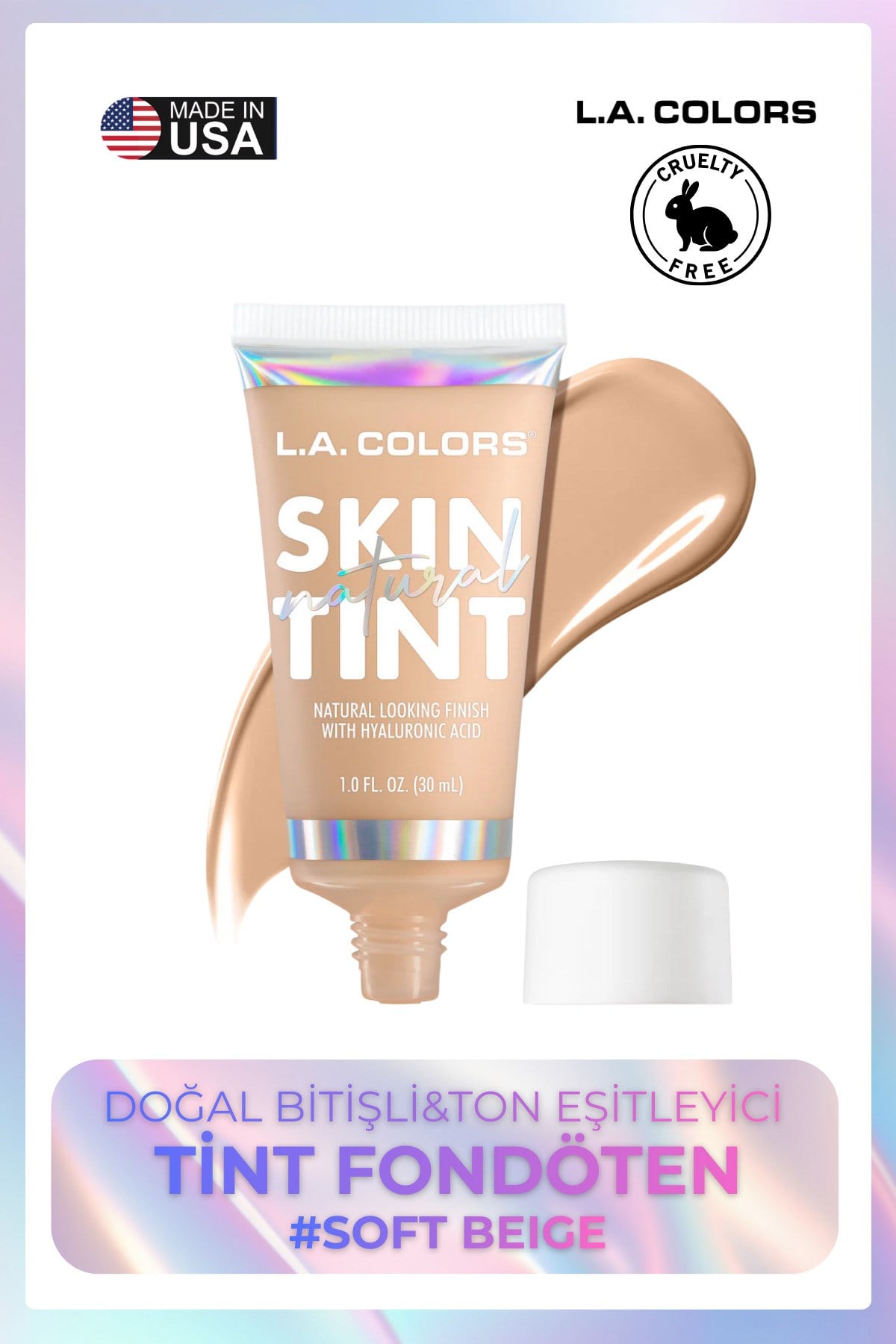 Natural Skin Tint - Doğal Bitişli&Ton Eşitleyici Tint Fondöten #Soft Beige