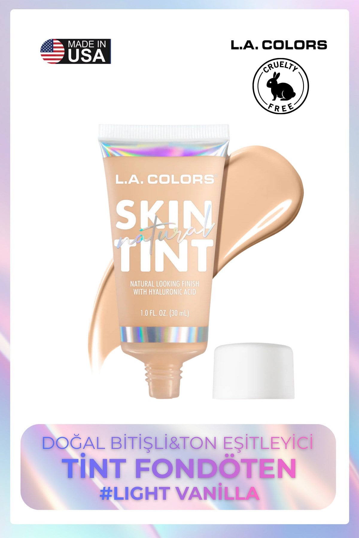 Natural Skin Tint - Doğal Bitişli&Ton Eşitleyici Tint Fondöten #CLM414 Creamy Nude