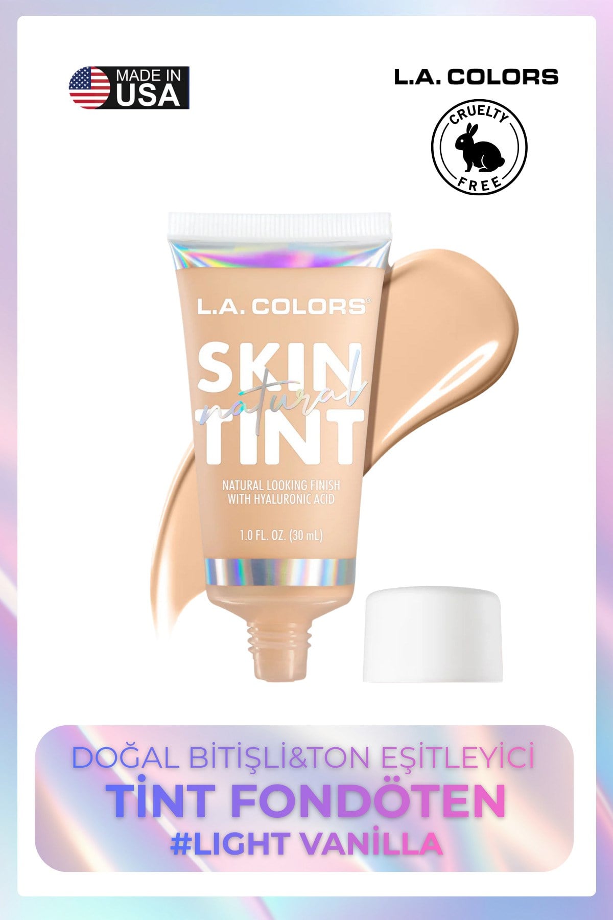 Natural Skin Tint - Doğal Bitişli&Ton Eşitleyici Tint Fondöten #Light Vanilla