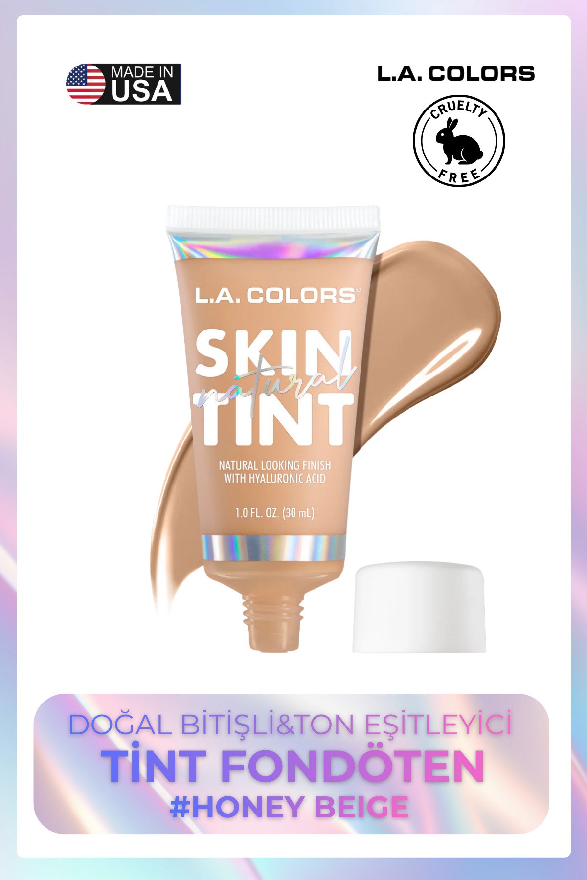 Natural Skin Tint - Doğal Bitişli&Ton Eşitleyici Tint Fondöten #Honey Beige