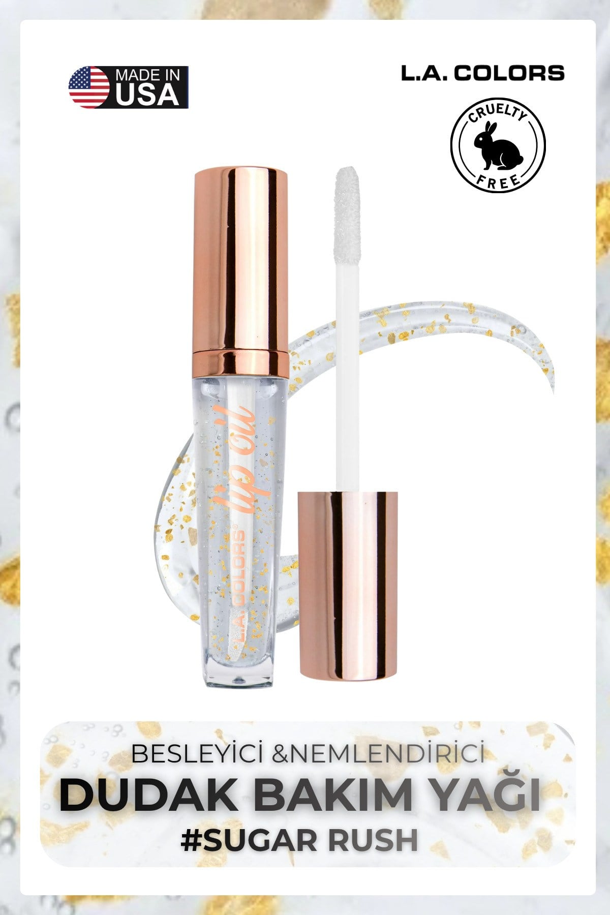 Nourishing Lip Oil - Besleyici ve Nemlendirici Dudak Bakım Yağı #CLG440 Sugar Rush