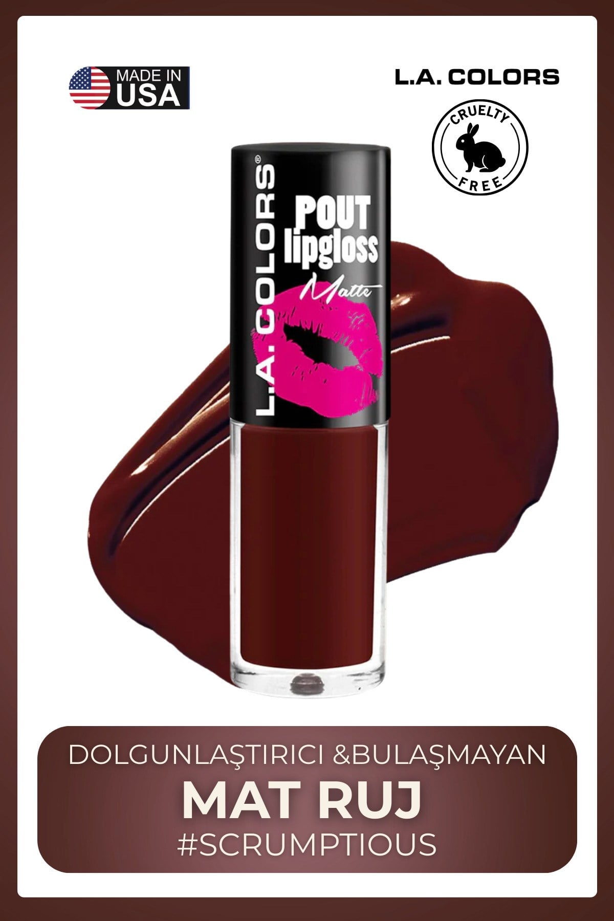 Pout Matte Lipgloss - Dolgunlaştırıcı &Bulaşmayan Mat Ruj #CLG634 SWEET LIPS