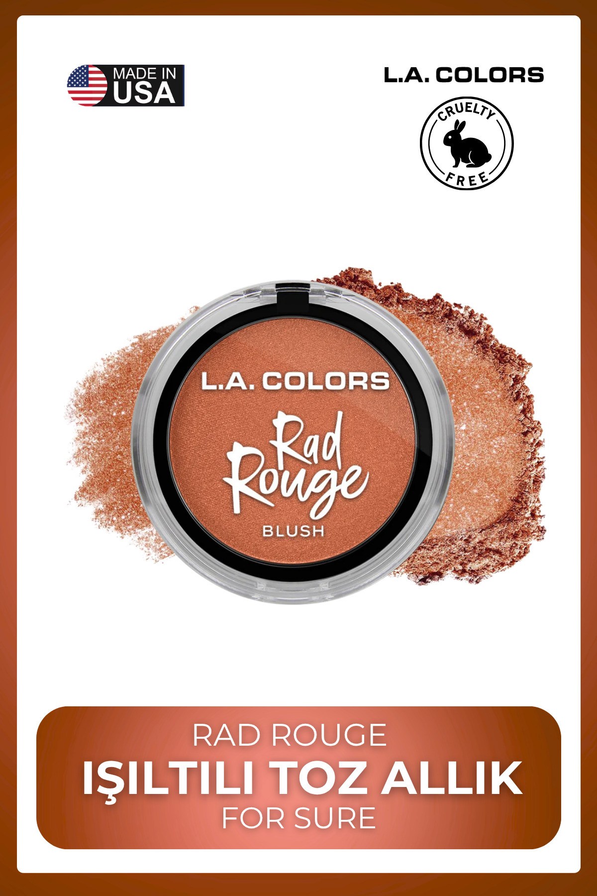 Rad Rouge Allık Serisi - Yoğun Renk Veren Uzun Süre Kalıcı Canlı Görünüm #For Sure CBL727