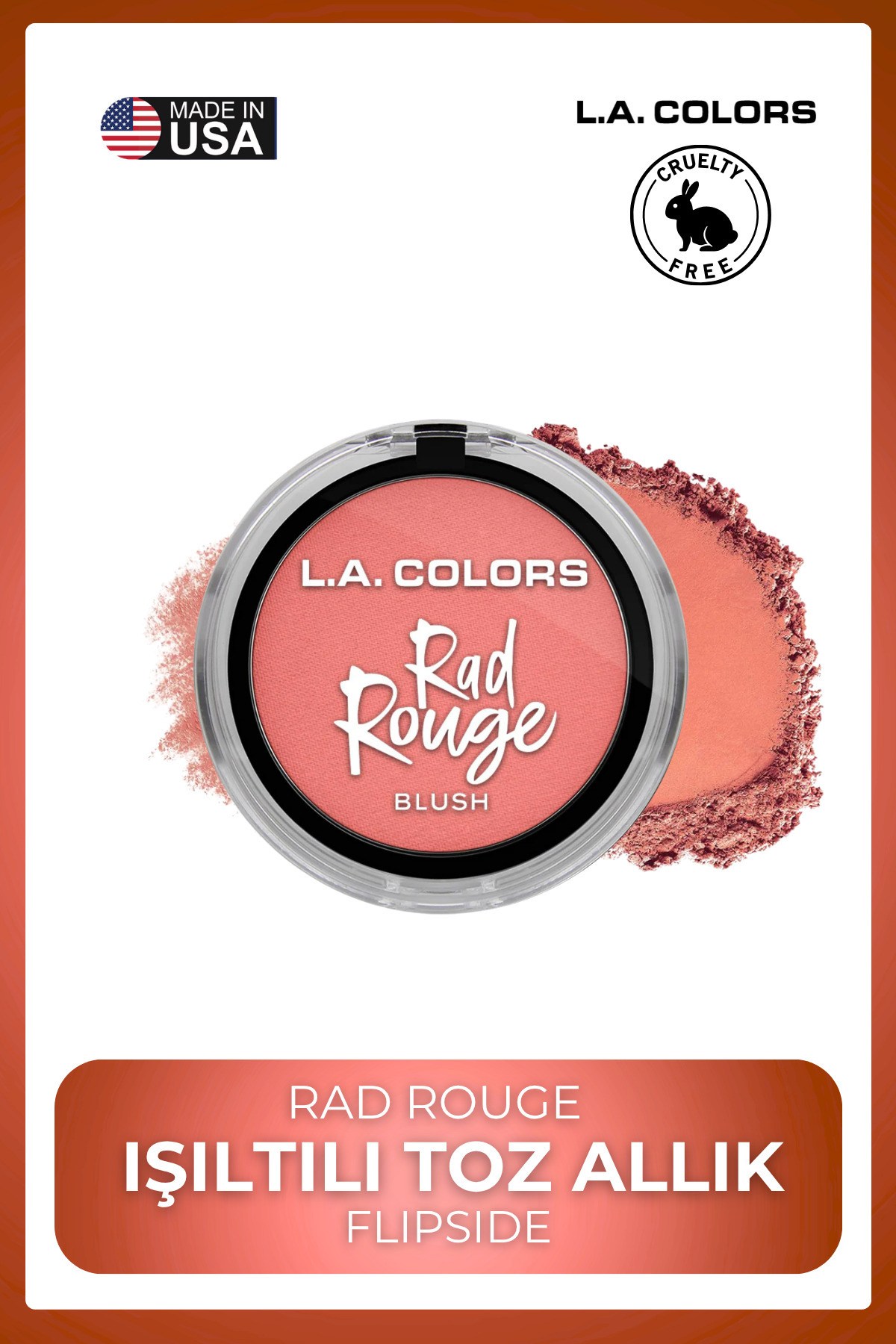 Rad Rouge Allık Serisi - Yoğun Renk Veren Uzun Süre Kalıcı Canlı Görünüm #Bodacious CBL724