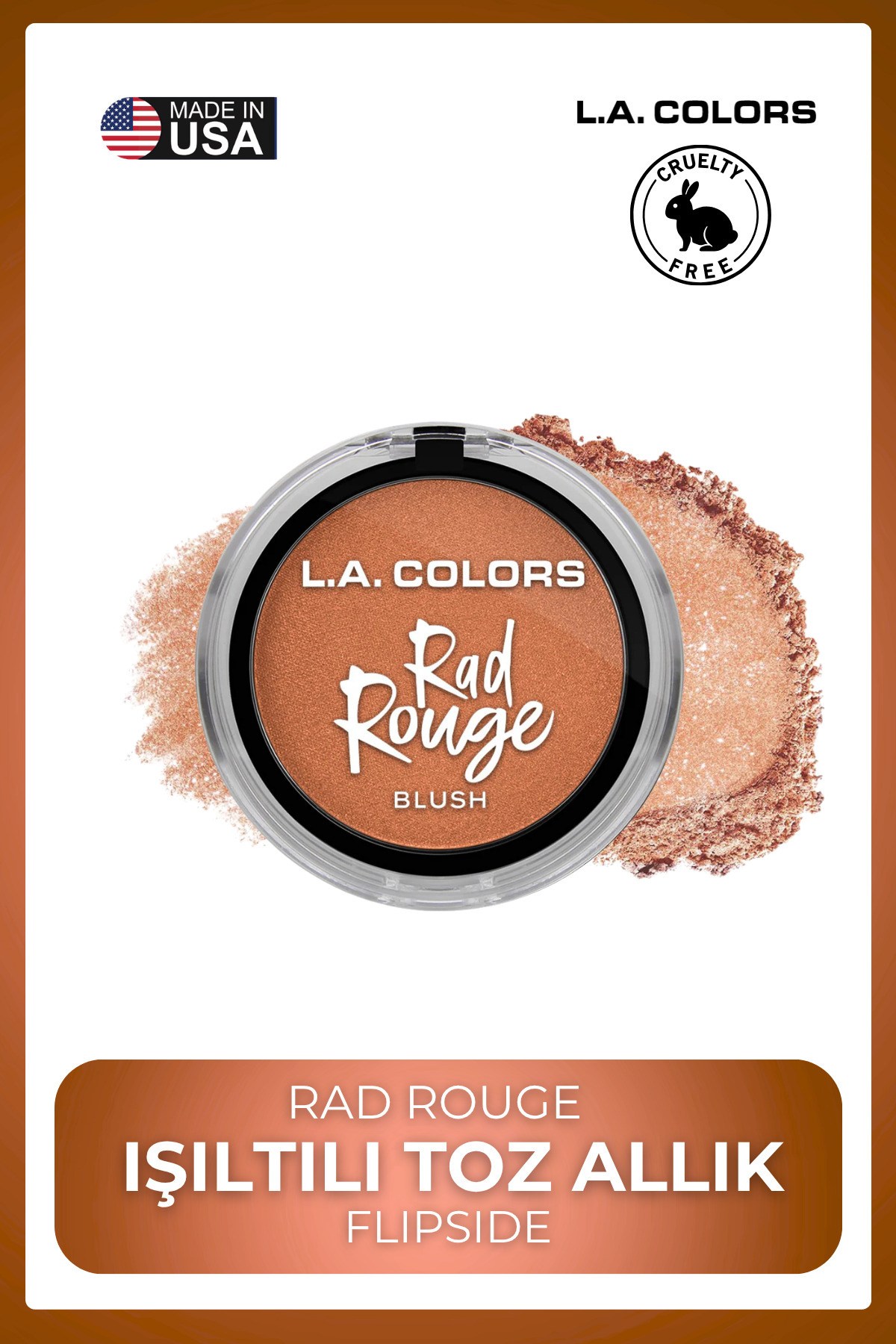 Rad Rouge Allık Serisi - Yoğun Renk Veren Uzun Süre Kalıcı Canlı Görünüm #CBL722 Flipside