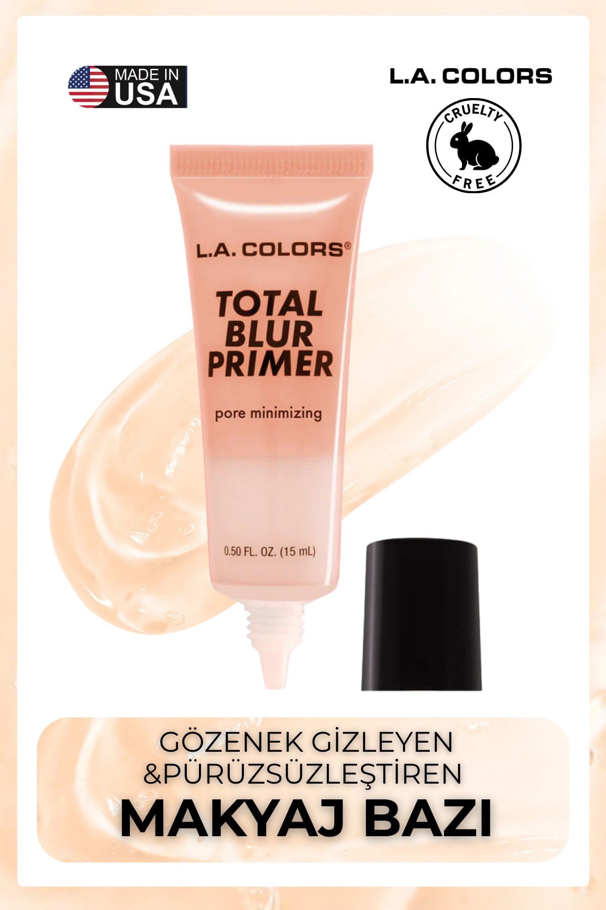 Total Blur Primer - Gözenek Gizleyici ve Matlaştırıcı Pürüzsüzleştirici Makyaj Bazı