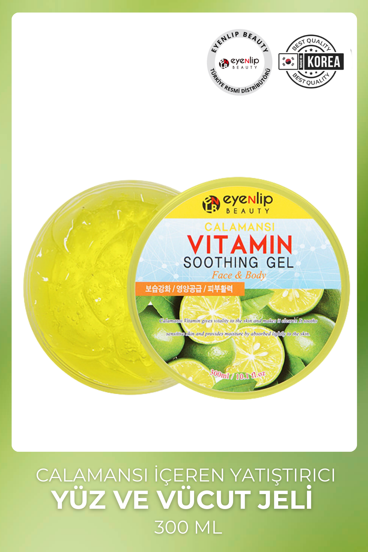 Yeşil Limon Özlü Vitaminli Jel  ( Yüz ve Vücut )  300 ml