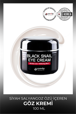 Eyenlip Beauty Siyah Salyangoz Özü İçerenGöz Kremi